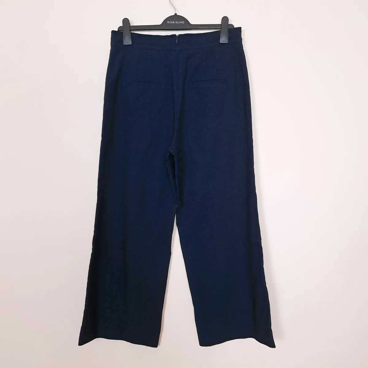 Marella Navy Blue Wide Leg Palazzo Trousers 14UK - Image 1