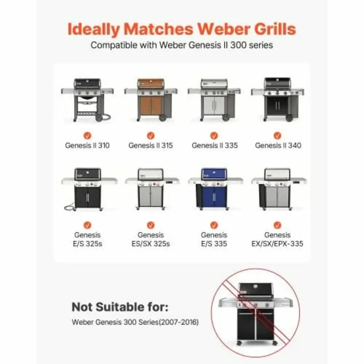 Flavorizer Bars and Heat Deflectors, 44cm Grill Re - Image 2