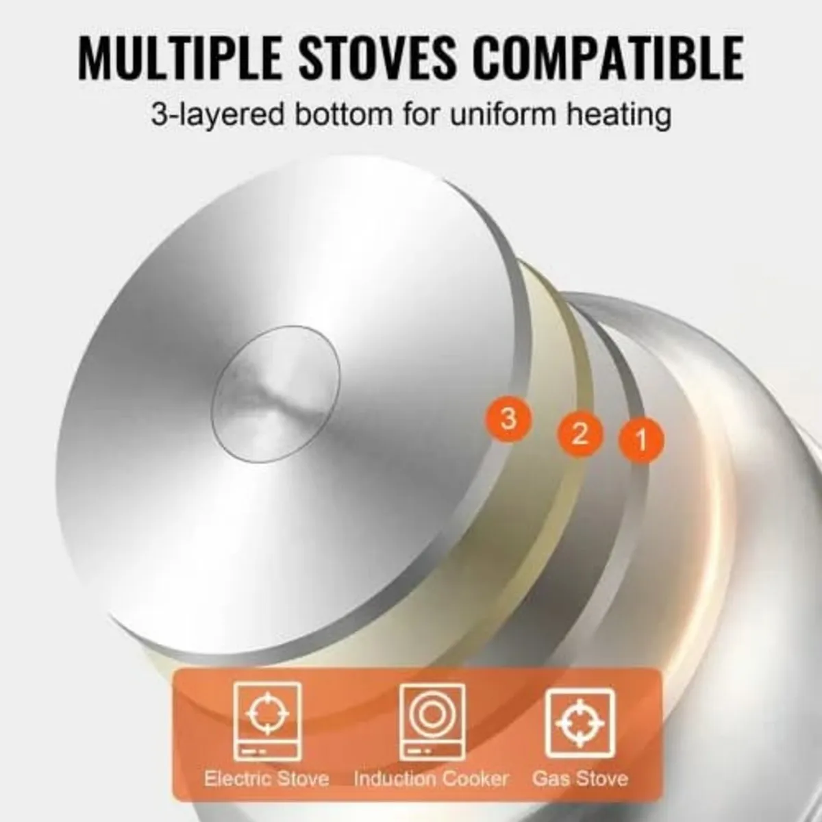 Dumpling Steamer Stainless Steel 5 Titer Stainless - Image 3