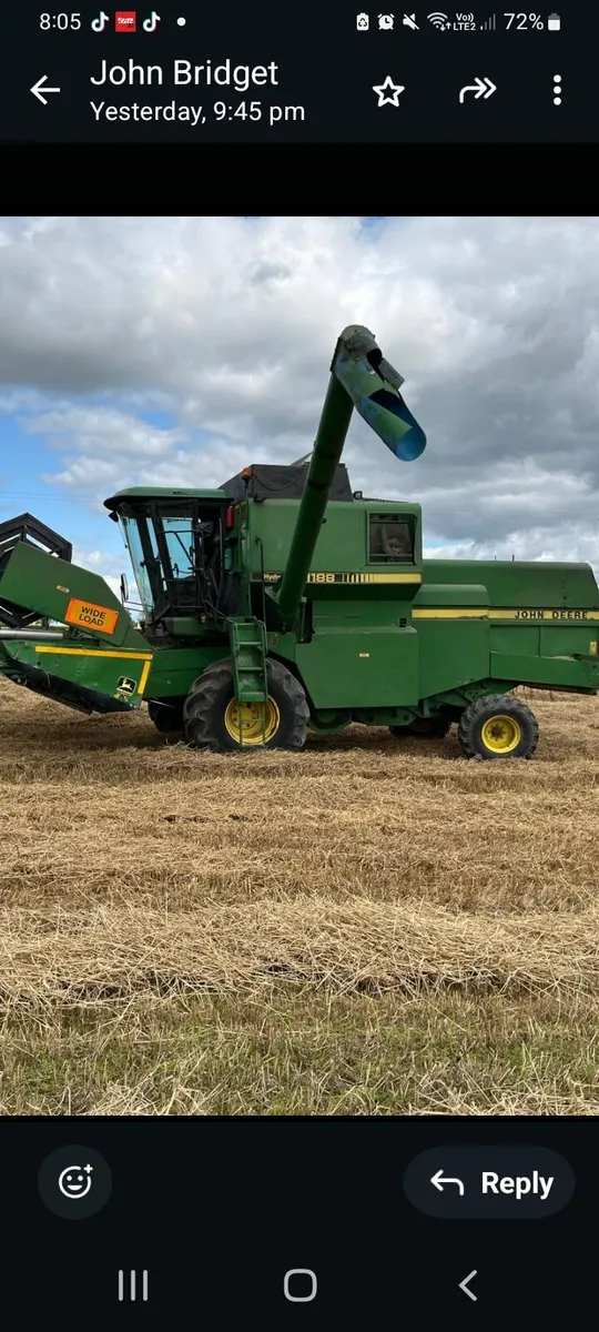 John Deere combine 1188 Hydro 4 for sale - Image 4