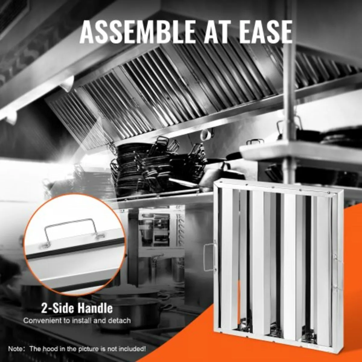 Commercial Hood Filter, 24.5W x 19.5H Inch Range H - Image 4