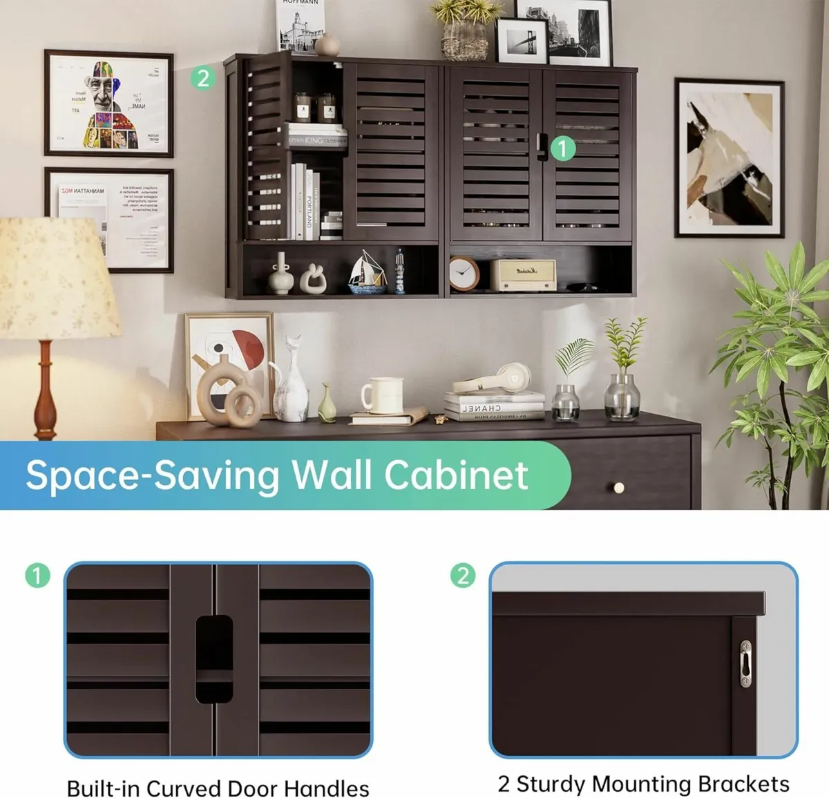 Bathroom Cabinet Wall Over-The-Toilet Storage - Image 4