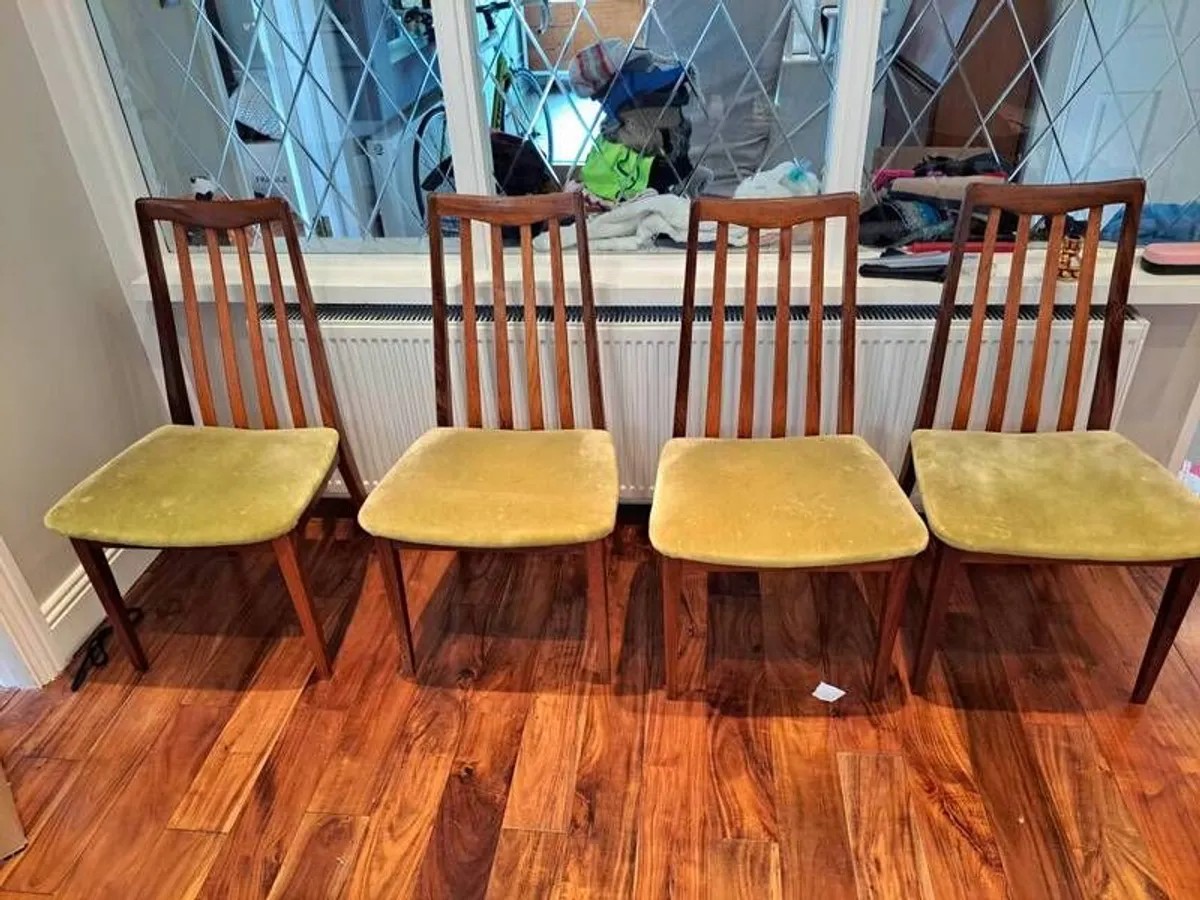 G Plan mid century dining chairs - Image 1