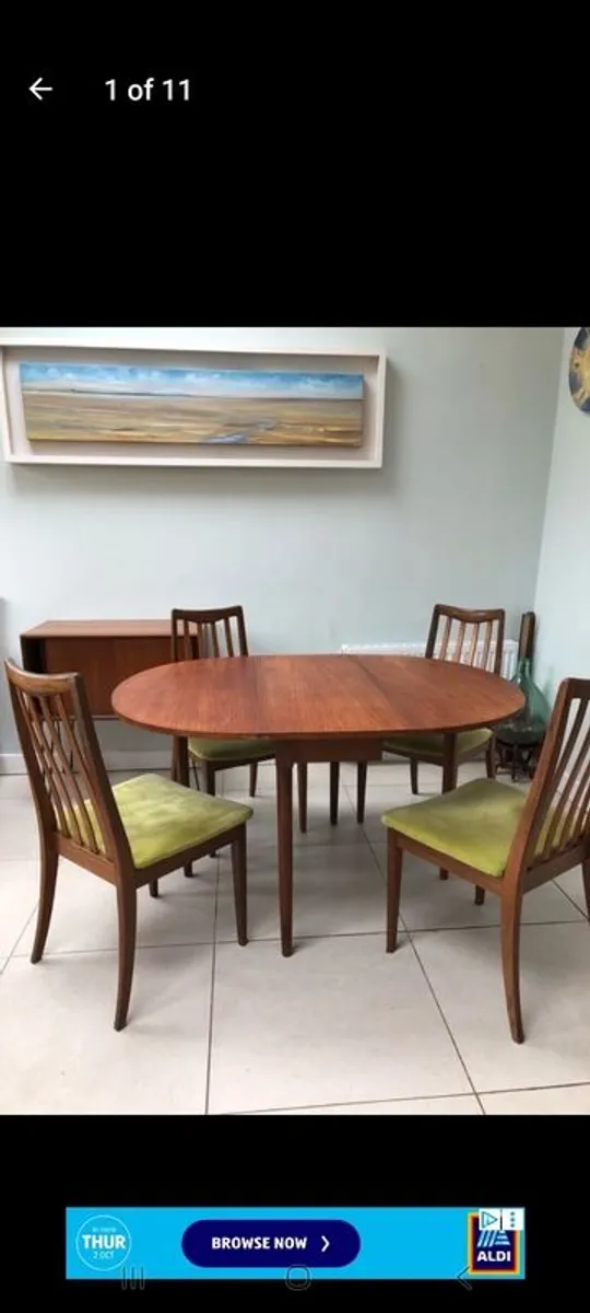 G Plan mid century dining chairs - Image 2