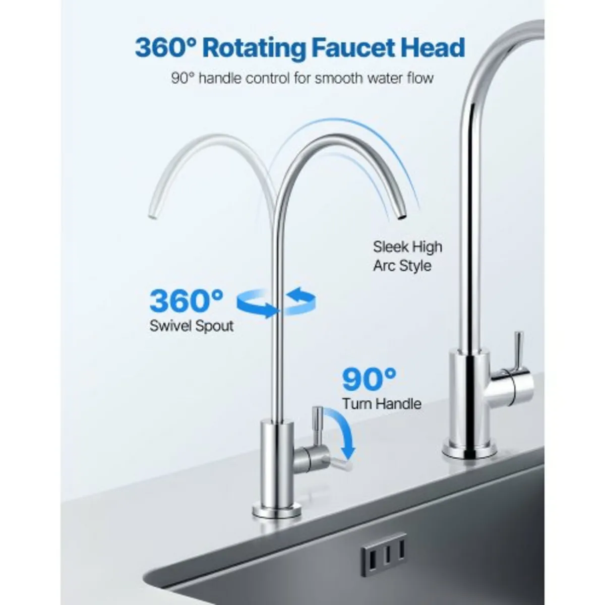 Stainless Steel Faucet, Lead-Free Drinking Water F - Image 2