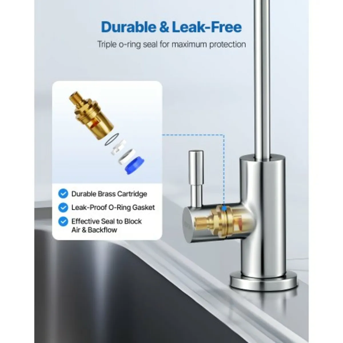 Stainless Steel Faucet, Lead-Free Drinking Water F - Image 4