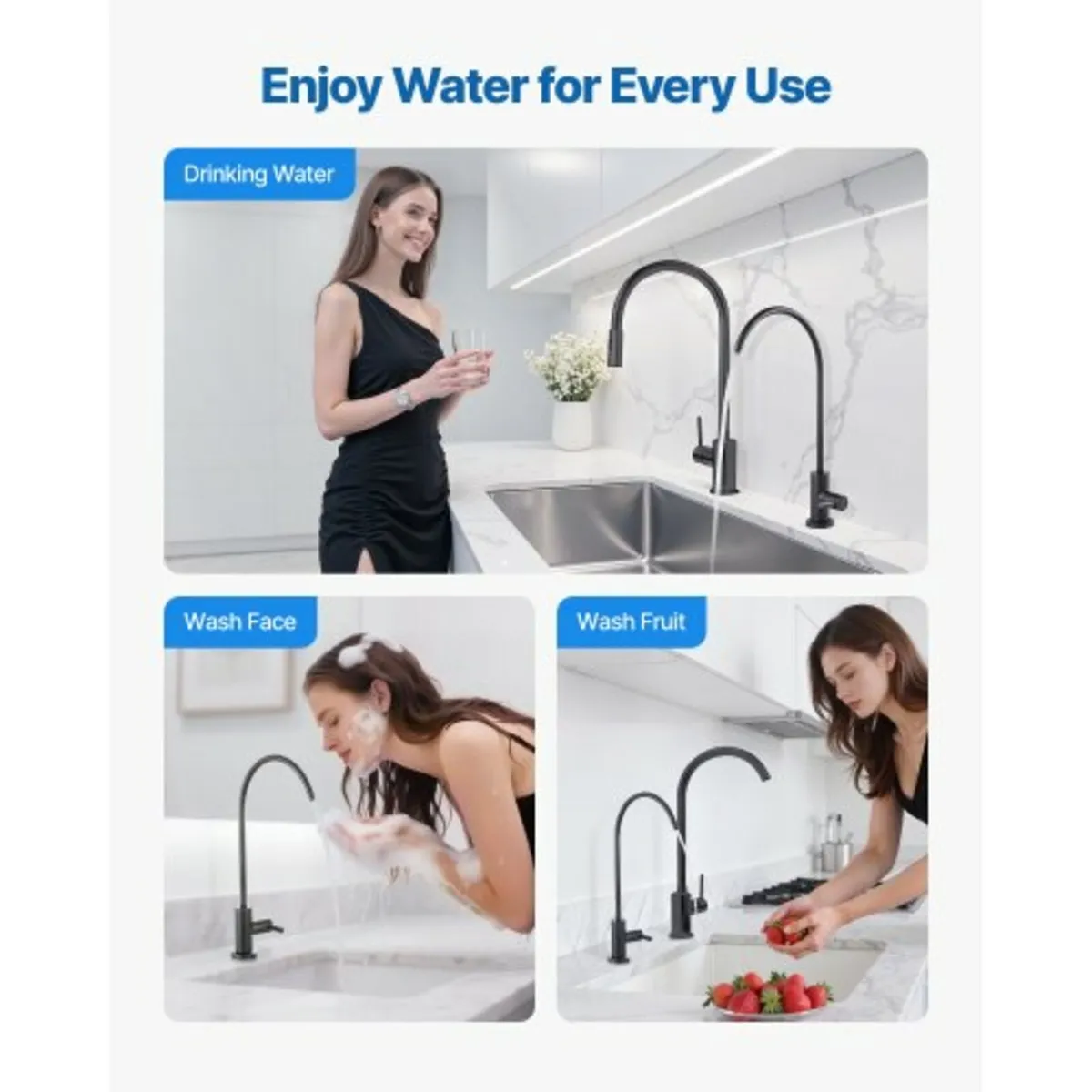 Stainless Steel Faucet, Lead-Free Water Purifier F - Image 4