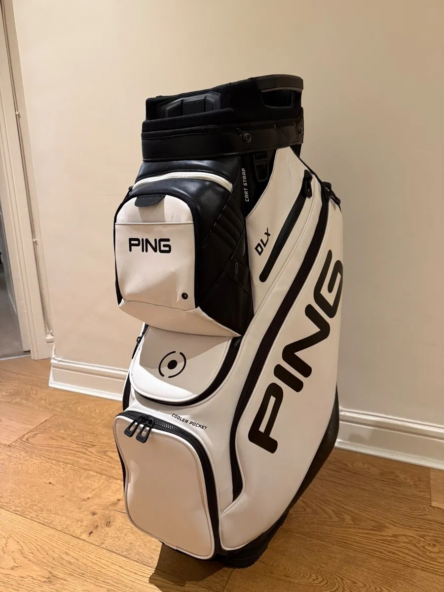 Ping DLX cart bag, white. - Image 4