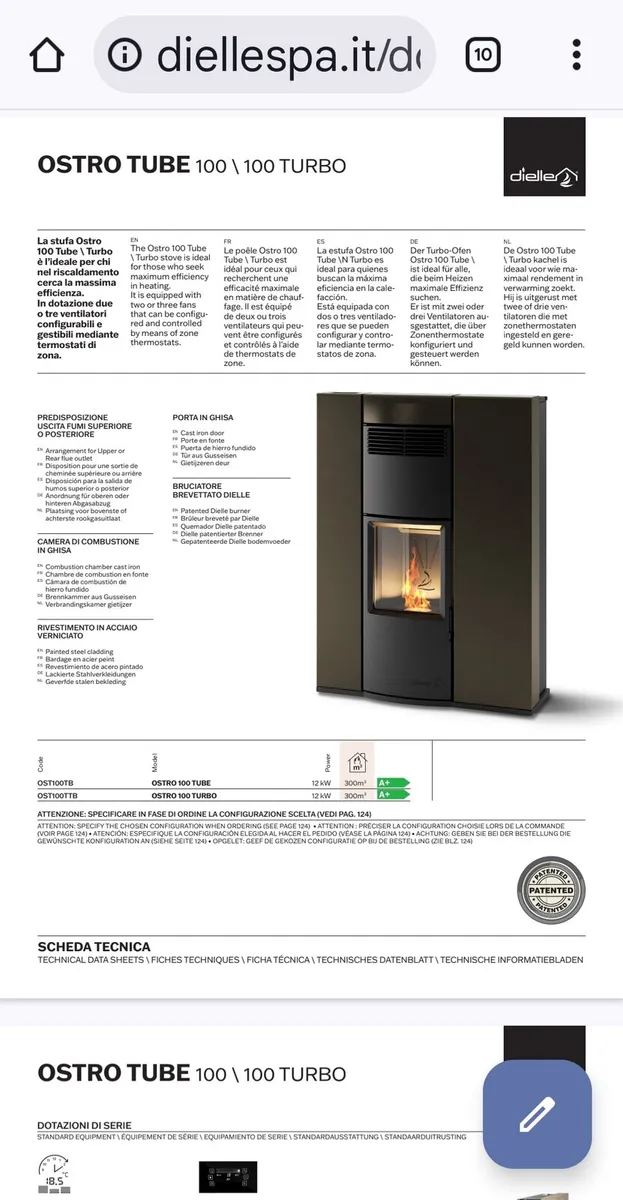 Stove - wood pellet stove - Image 3