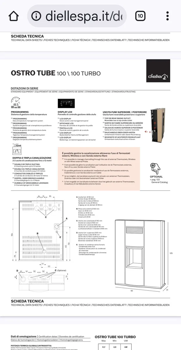 Stove - wood pellet stove - Image 4