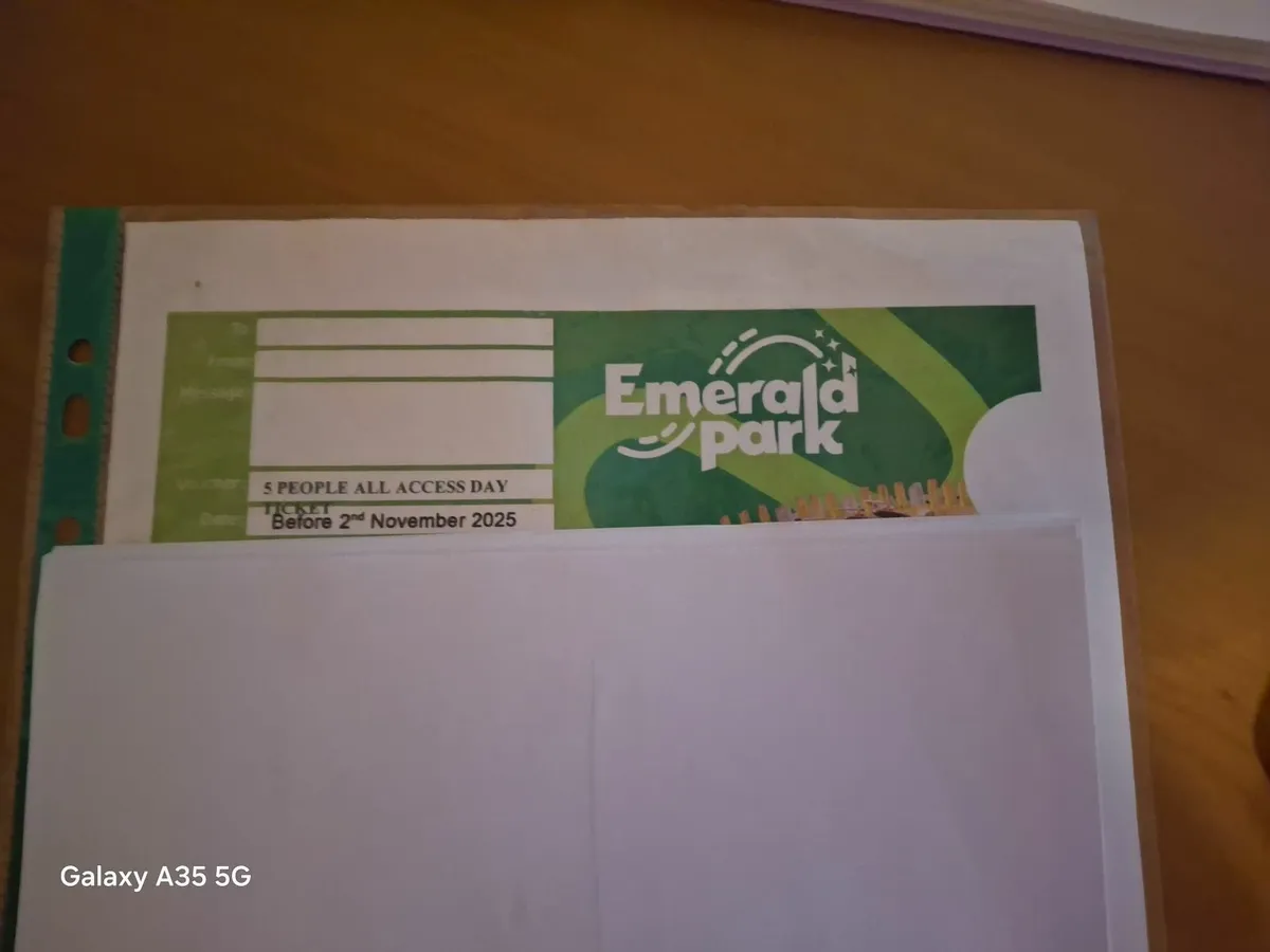 Emerald Park - 5 people ticket