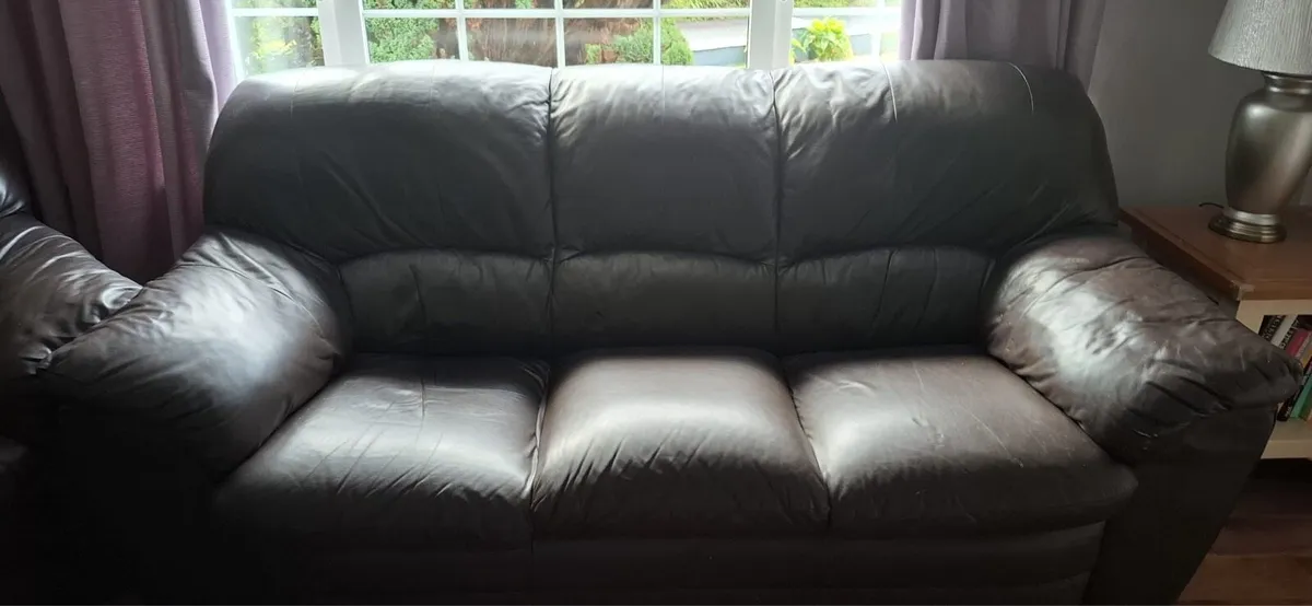Leather Sofa Set - Image 3