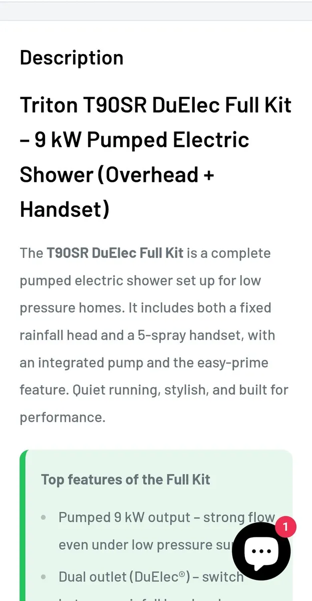 Electric shower - T90sr - Image 3