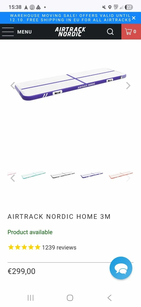 Airtrack Nordic 3m