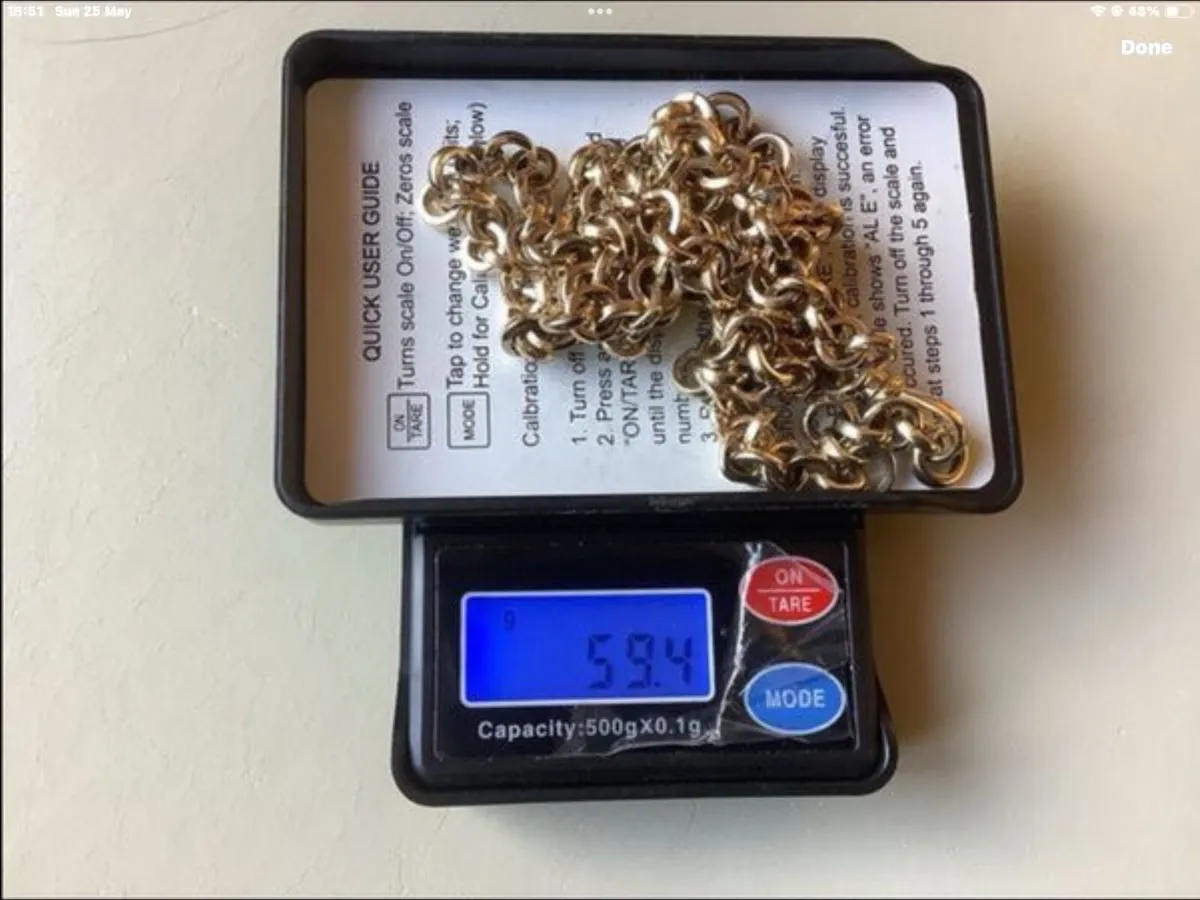 NEW 9ct SOLID HEAVY GOLD 24” chain - Image 4