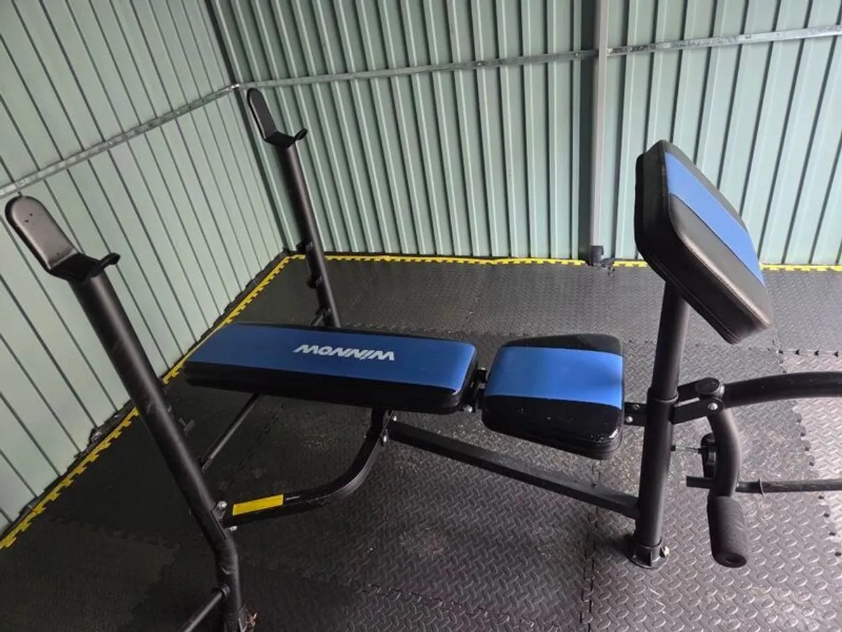 Weights Bench with preacher curl and leg extension - Image 2