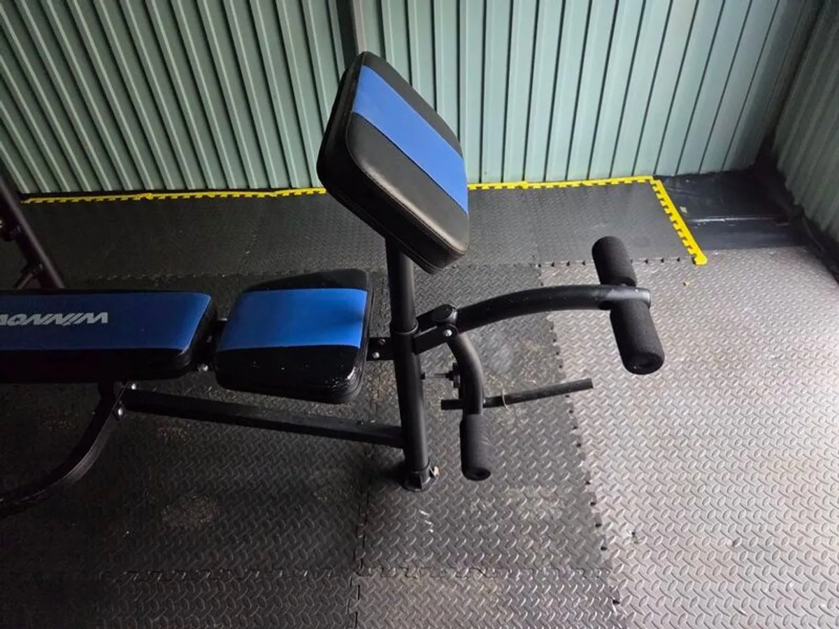 Weights Bench with preacher curl and leg extension - Image 3