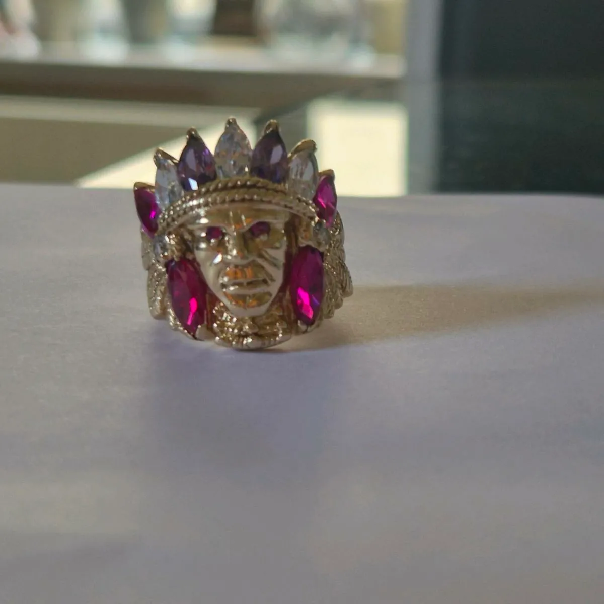 CUSTOM MADE INDIAN CHIEFS HEAD - Image 3