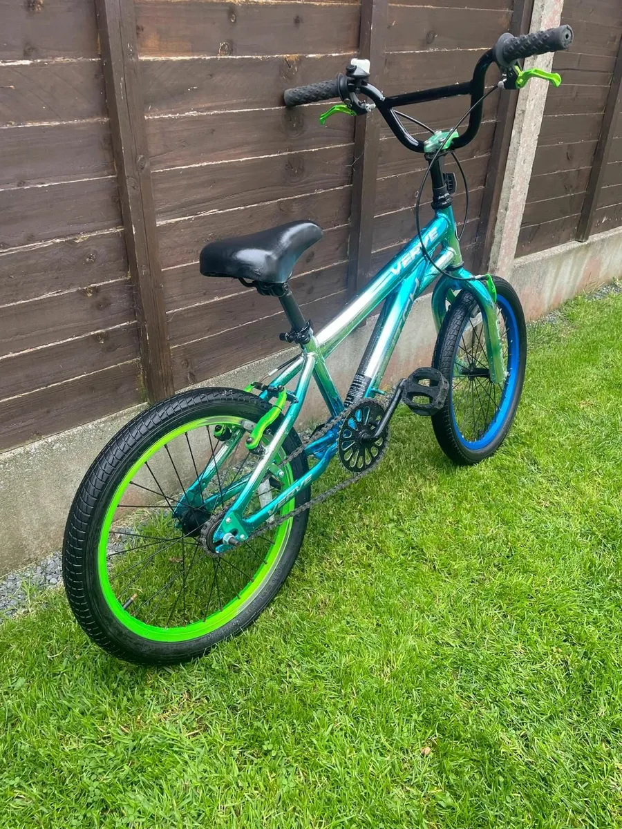 18 Inch Glitch Bike Metallic Blue and Green - Image 1