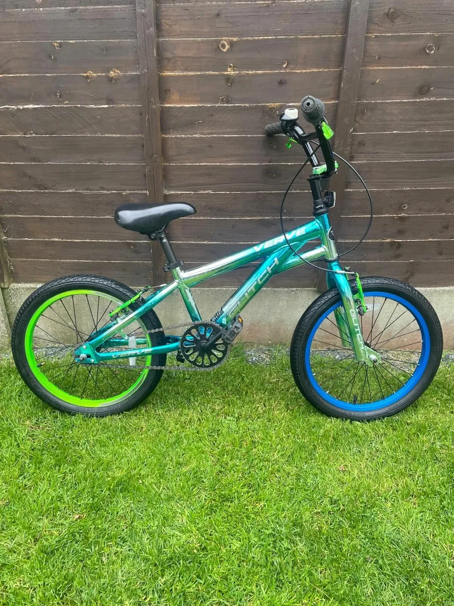 18 Inch Glitch Bike Metallic Blue and Green - Image 4