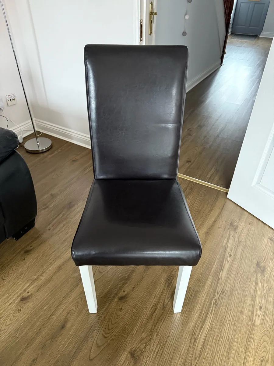 Faux leather chairs - Image 1