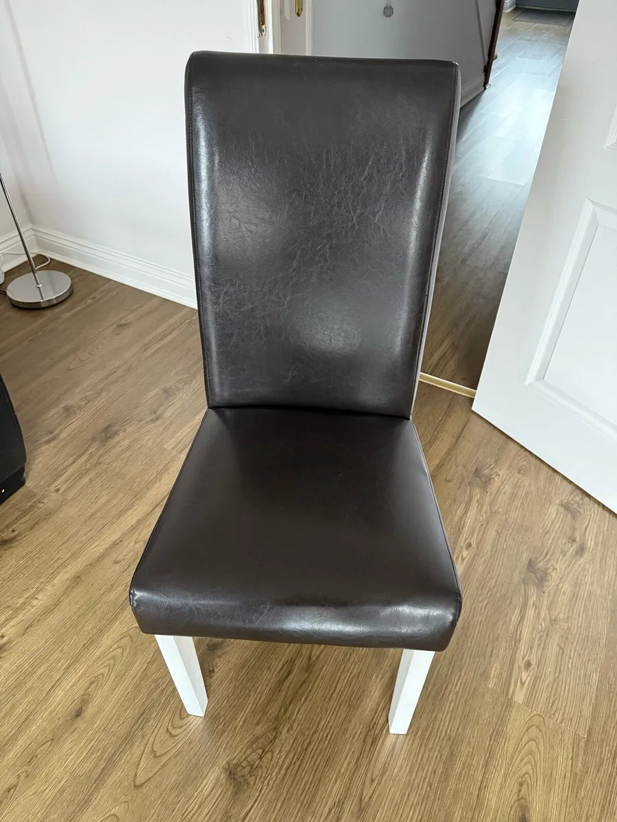 Faux leather chairs - Image 3