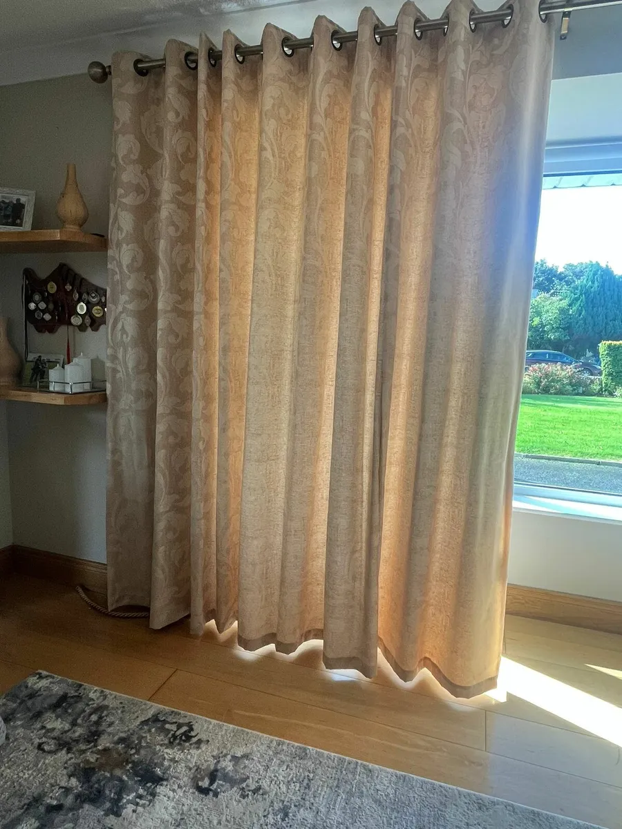 Gold curtains 90x120 - Image 4