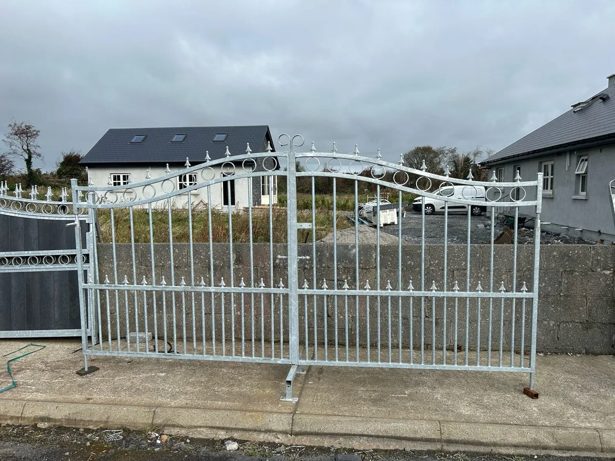 14ft Galvanized gates on sale ✅