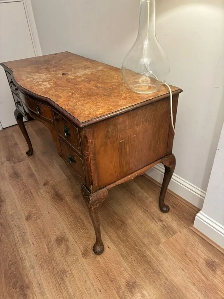 Antique Hall Table/desk/sideboard - Image 3