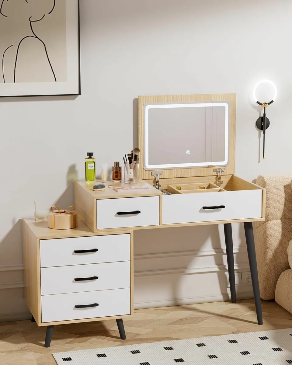 Dressing Table Mirror Lights Adjustable Width - Image 1