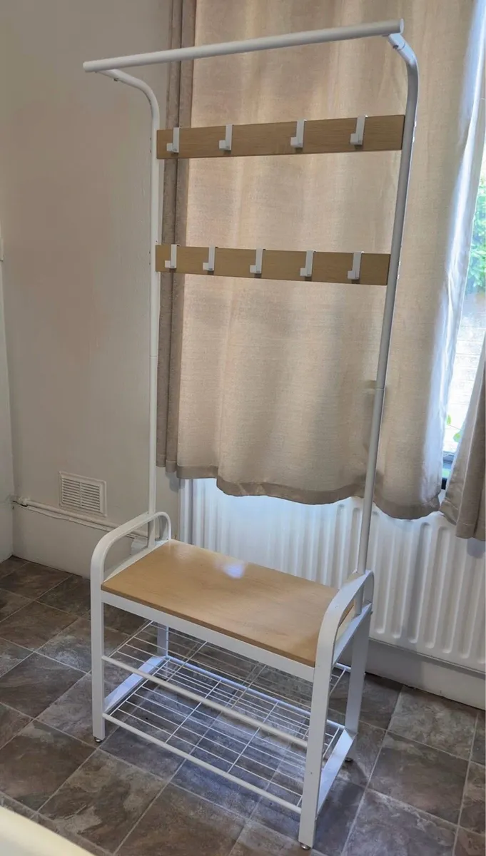 Shoes rack and coat hanger - Image 1