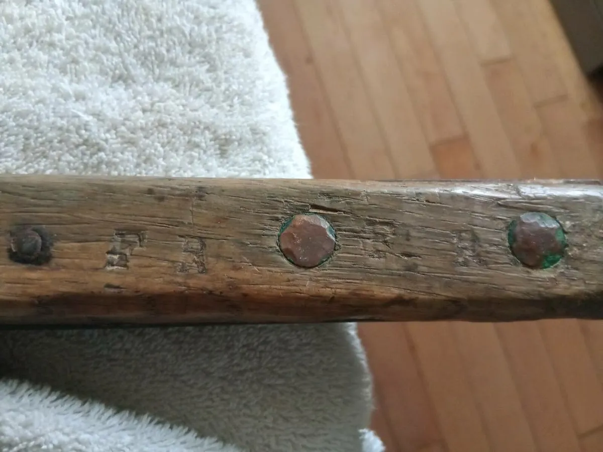 antique butcher meat cleaver - Image 3