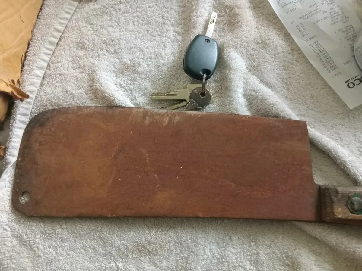 antique butcher meat cleaver - Image 4
