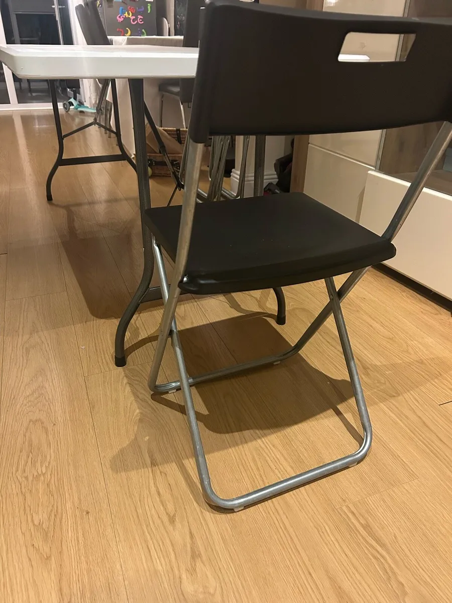 Foldable Table and 4 Chairs Set – Great Condition - Image 3