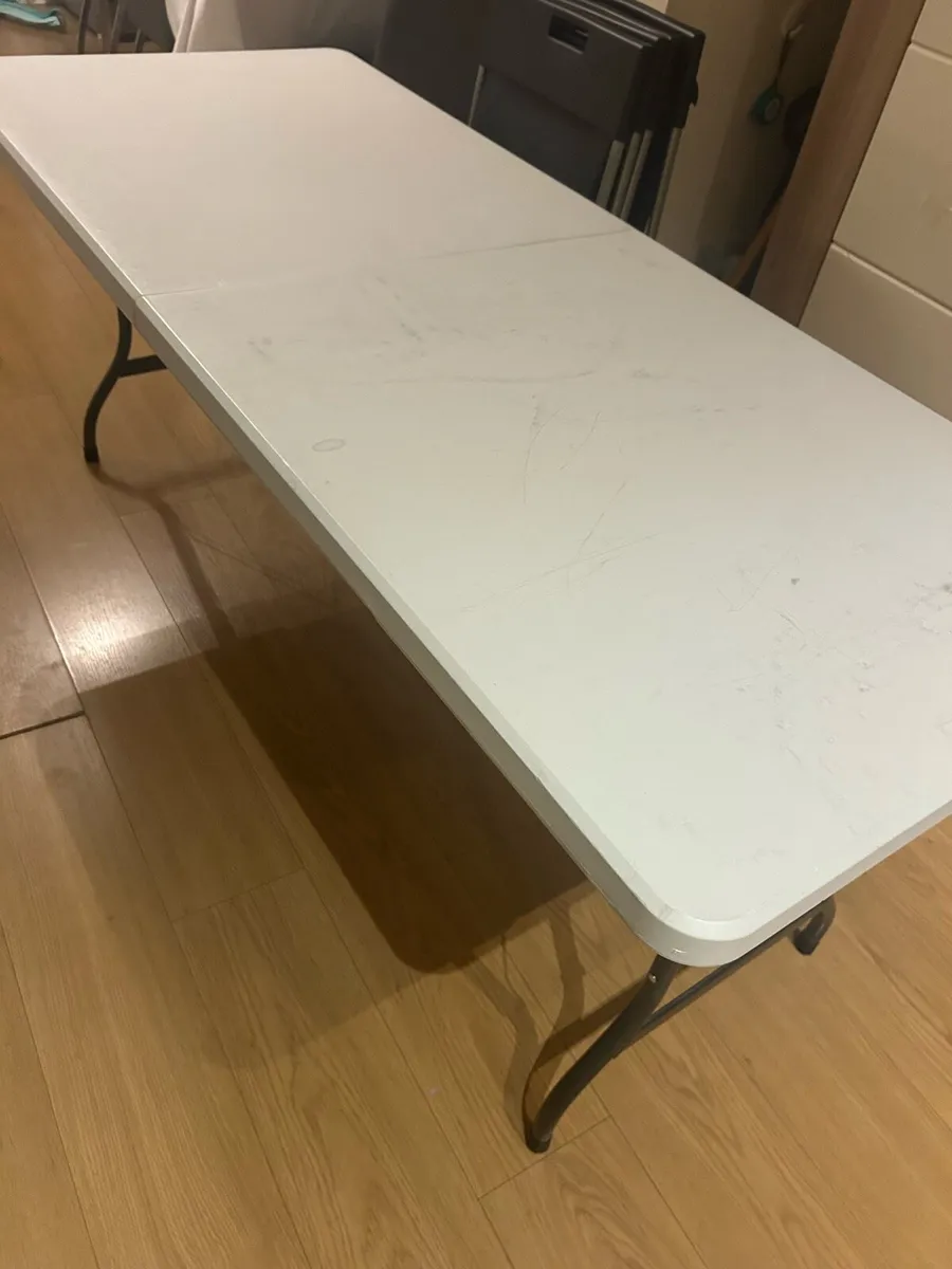 Foldable Table and 4 Chairs Set – Great Condition - Image 2