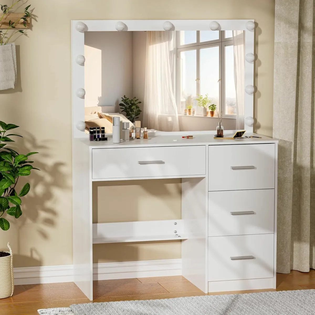 Dressing Table Mirror Lights, 80cm Makeup Table - Image 1