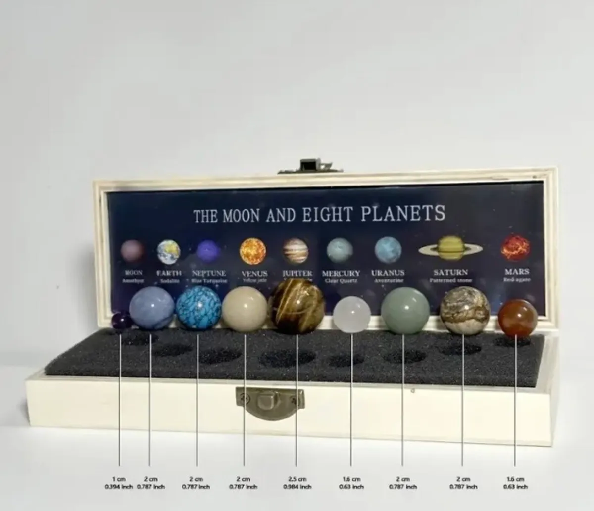 Stone crystal planet set free postage - Image 2