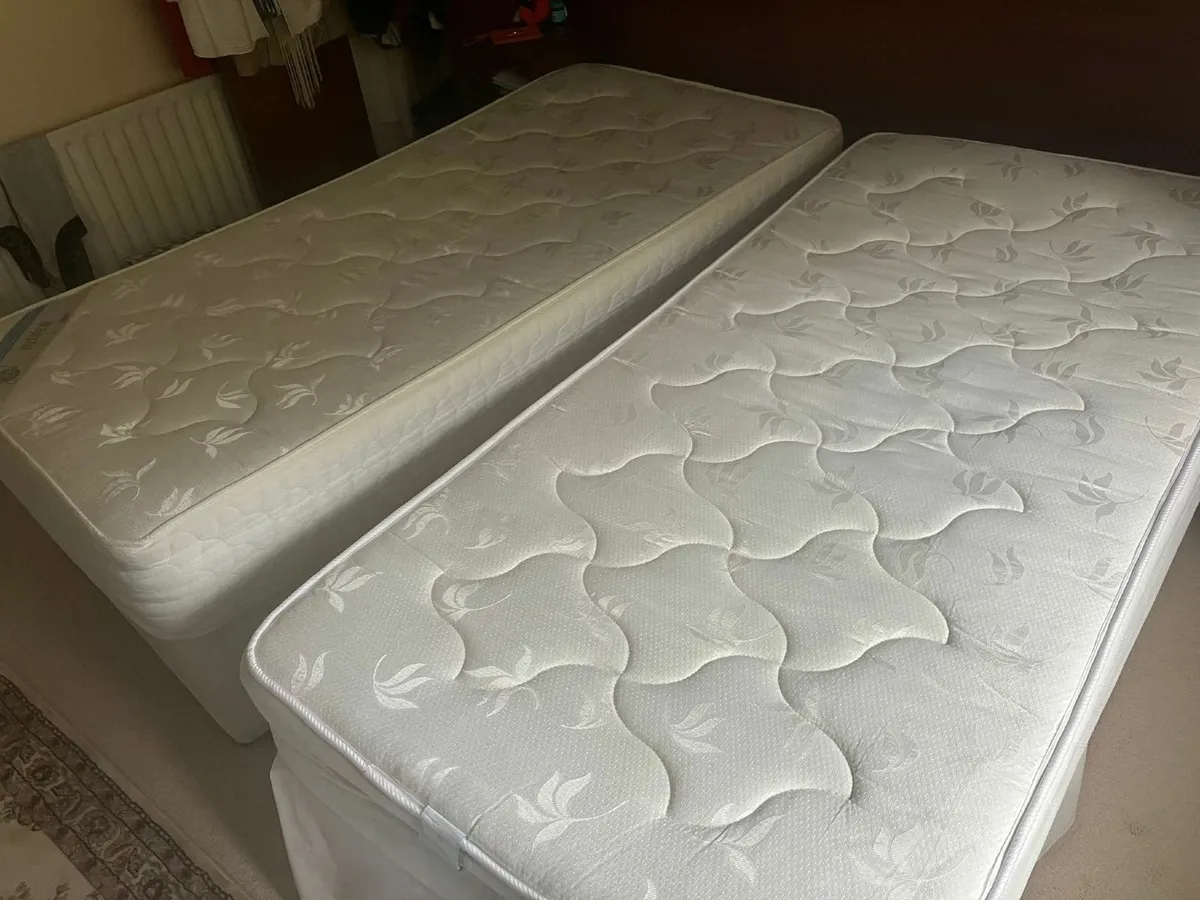 Two Single Beds - Matress and Base. Perfect Condi - Image 3