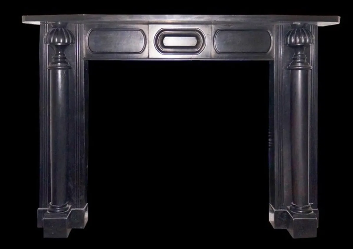 Antique Kilkenny marble fireplace - Image 2