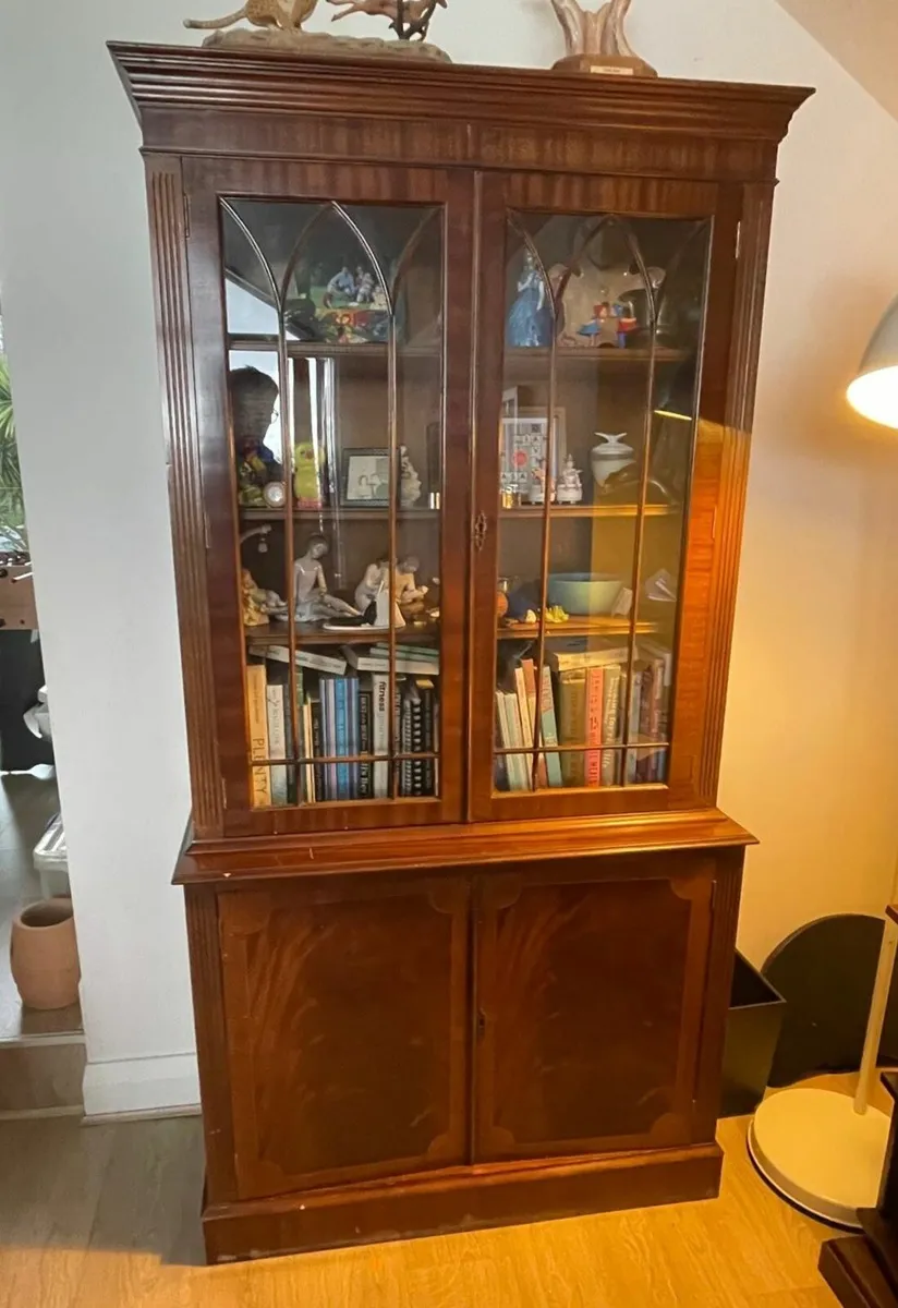 Compact Antique Display Cabinet