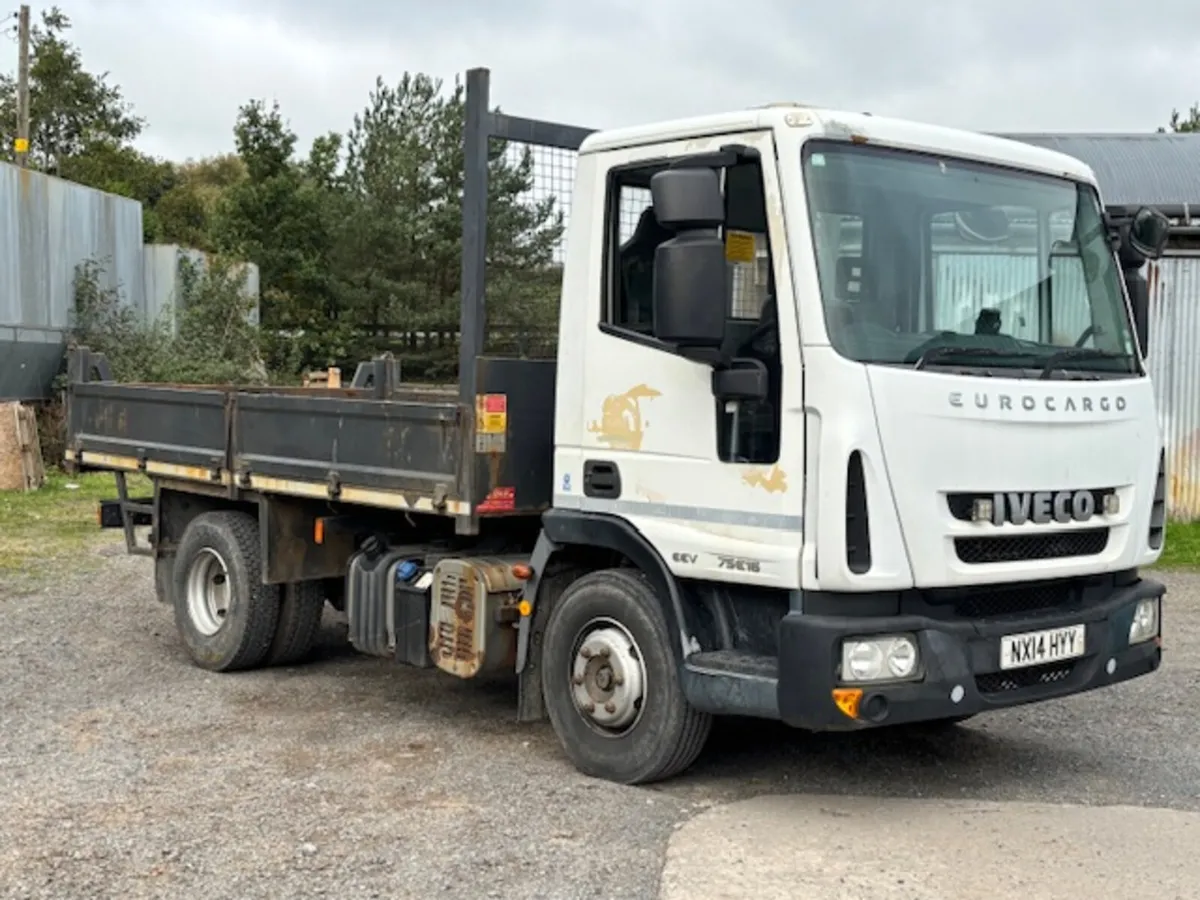 2014 EUROCARGO 75E16 7.5 TON DROP-SIDE TIPPER - Image 1