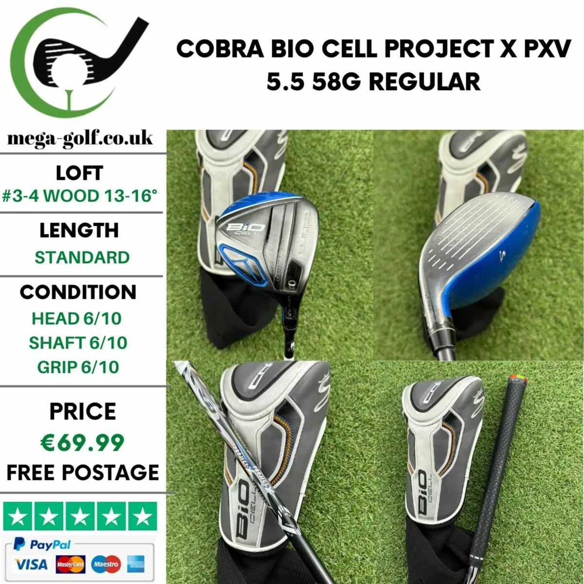 Cobra Bio Cell #3-4 Wood 13-16° / Regular - Image 1