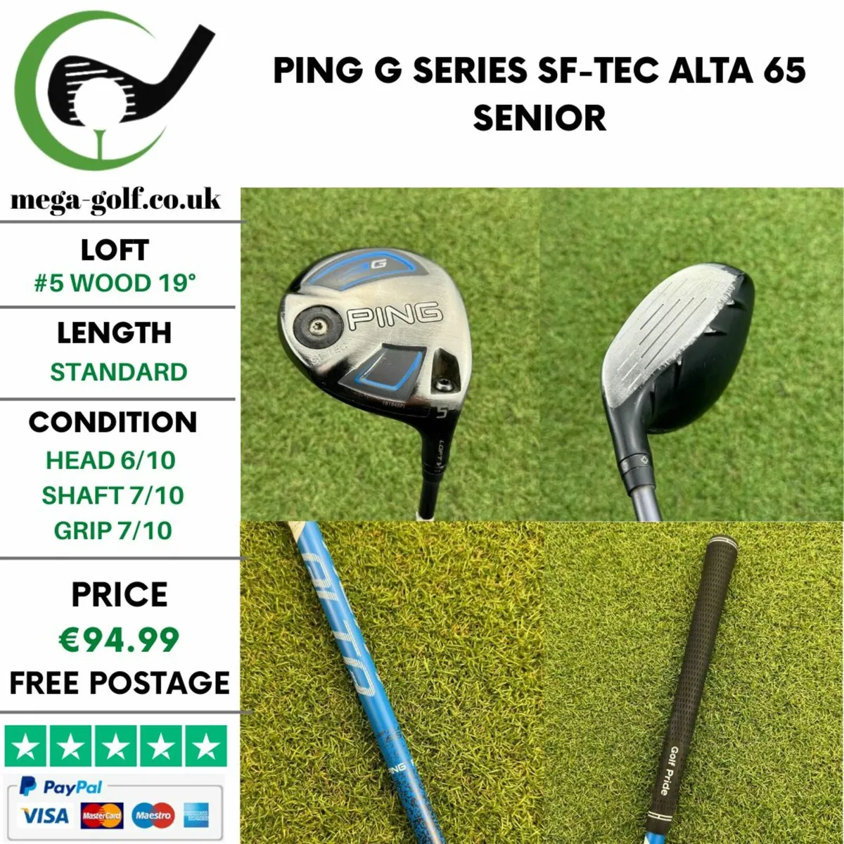 Ping G Series Sf-Tec #5 Wood 19° / Alta 65 Senior - Image 1
