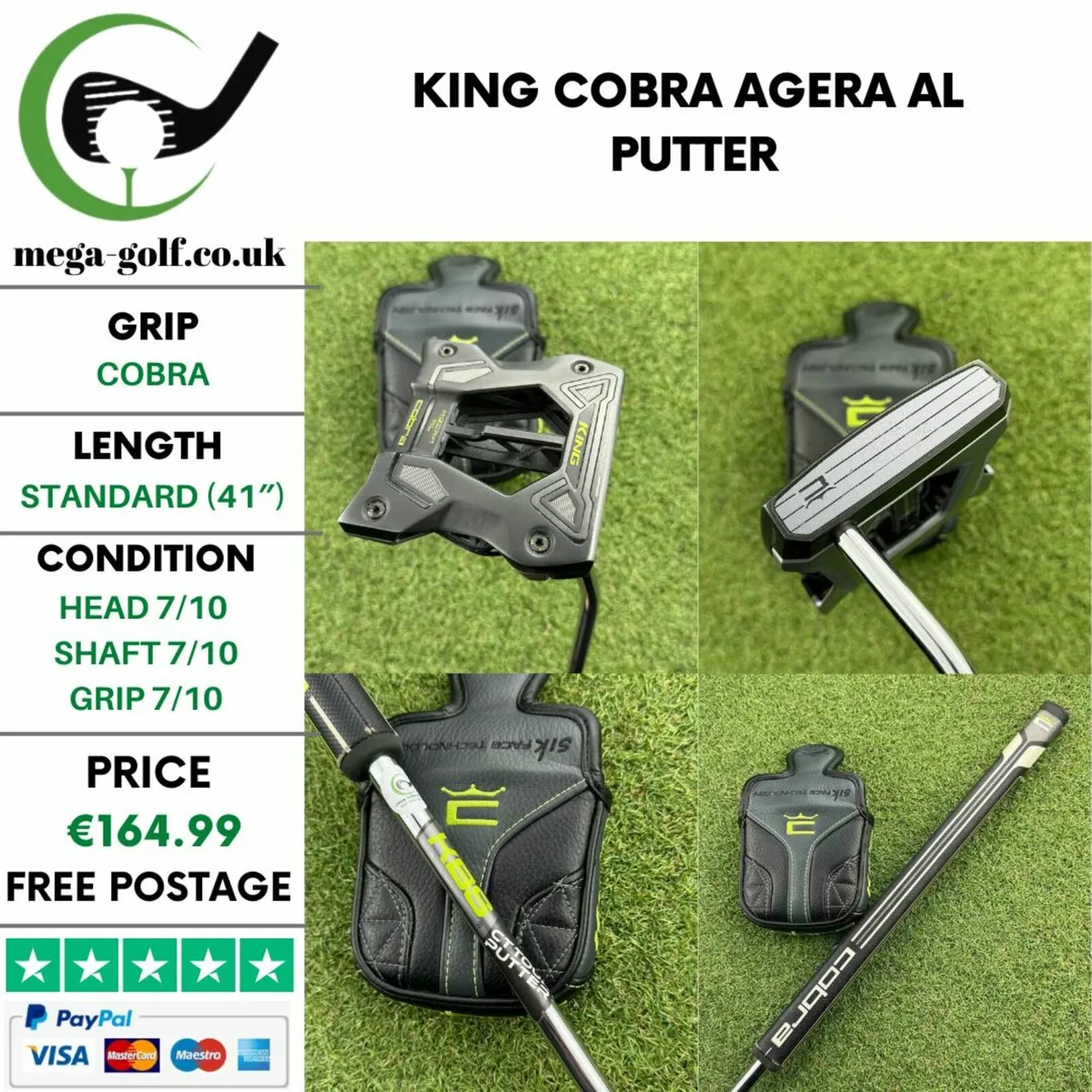King Cobra Agera AL Putter / 41″ - Image 1