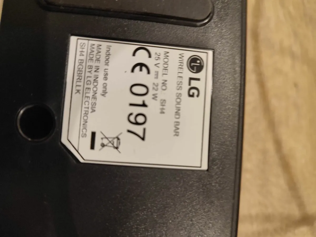 LG Soundbar and Subwooofer - Image 3