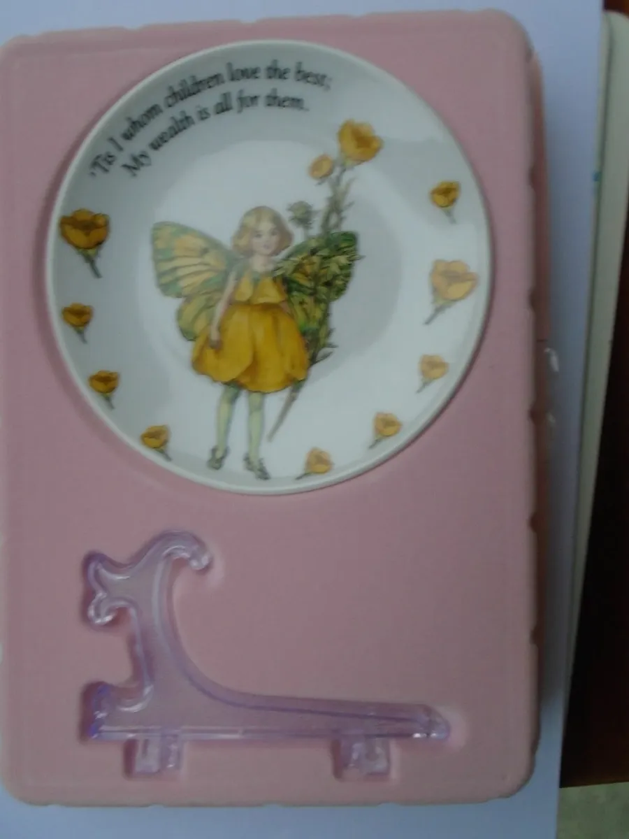 Flower fairy plate, Home decor,Collectables - Image 3
