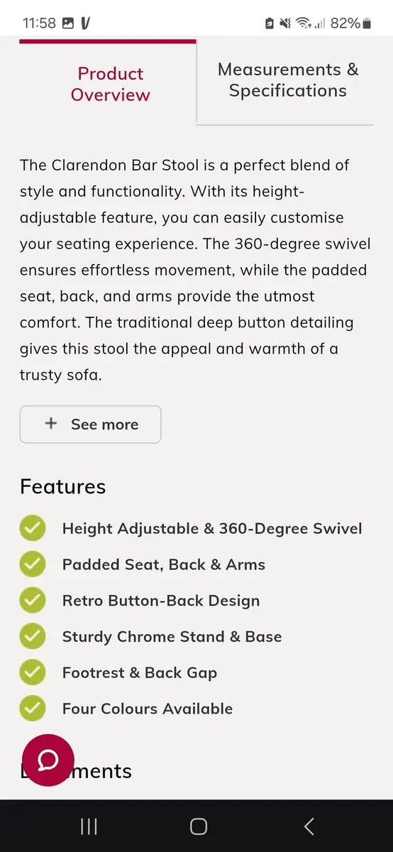 Kitchen Bar Stool - Image 3