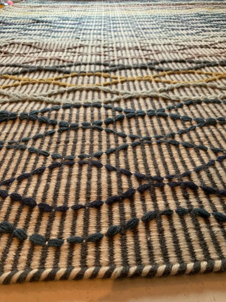 Large flatweave multicoloured rug - Image 3