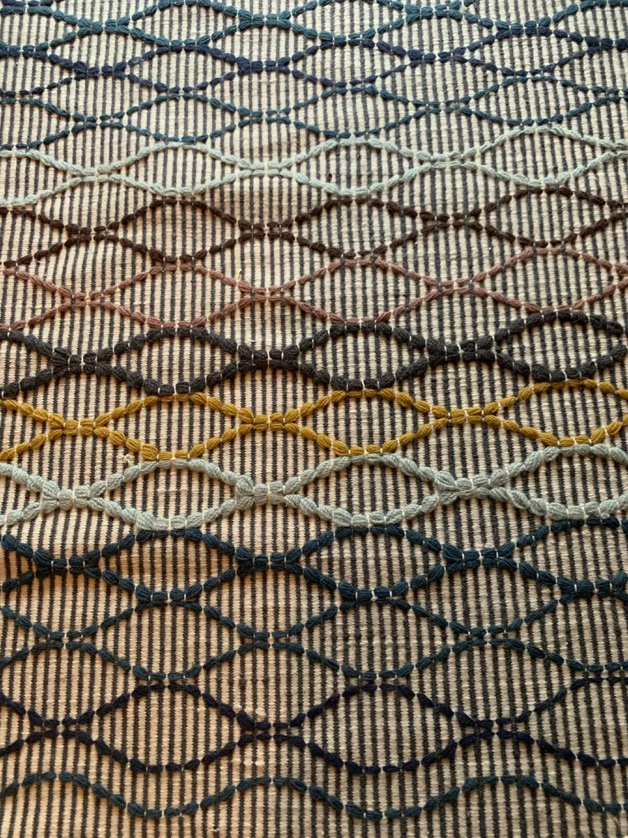 Large flatweave multicoloured rug - Image 2
