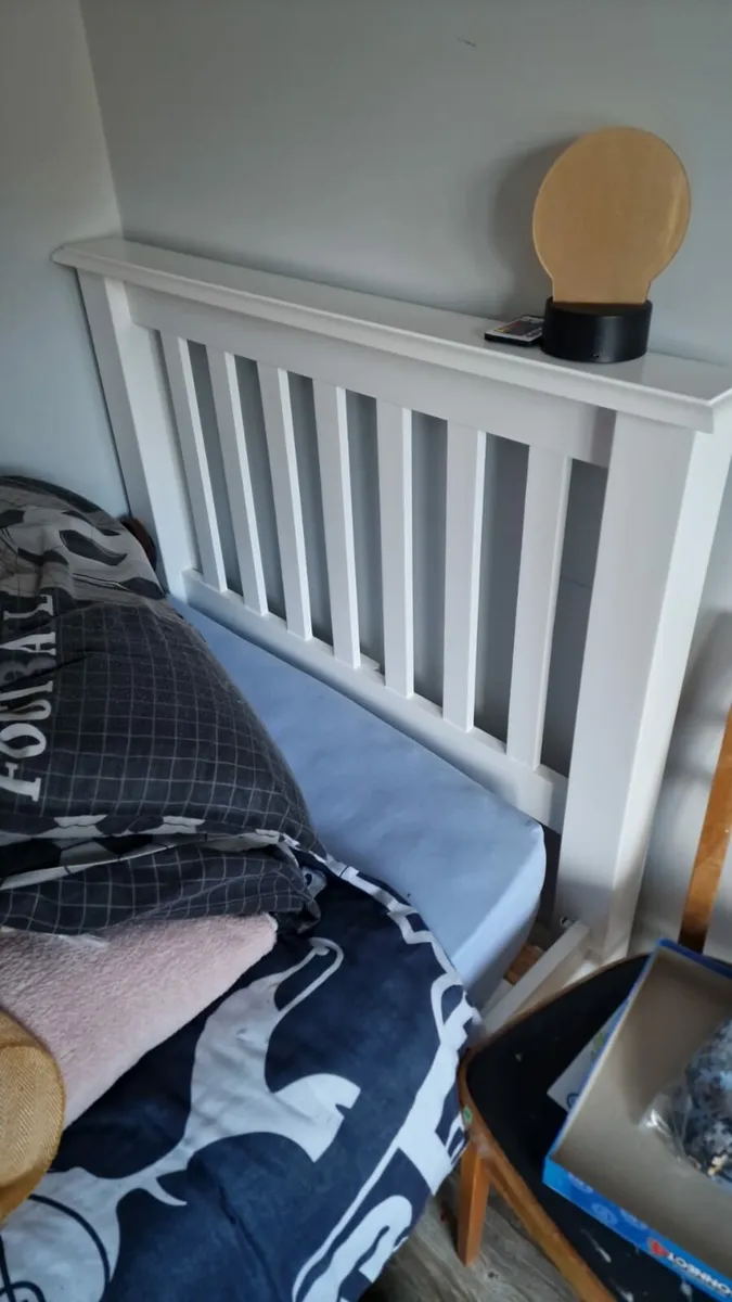 3ft White wooden bed - Image 1